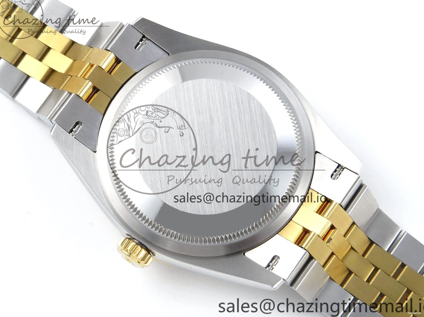 Best Stick YG 126233 EWEF SS on Textured Jubilee A3235 Bracelet 36 Marker YG Edition DateJust Dial 0510